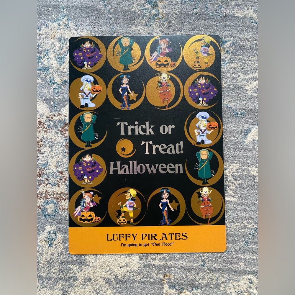 One Piece Luffy Pirates Halloween Pencil Board